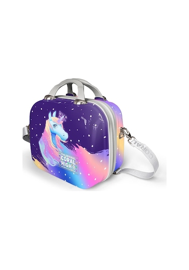 Coral High Unicorn Desenli Omuz Askılı Pc Makyaj Çantası 16896