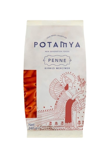 Potamya Kırmızı Mercimek Penne 240 Gr