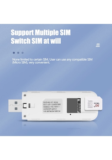 Sones Asya Versiyonu U5-5m 4g Wifi Dongle Usb Tak-çalıştır Yönlendirici Mobil Erişim Noktası