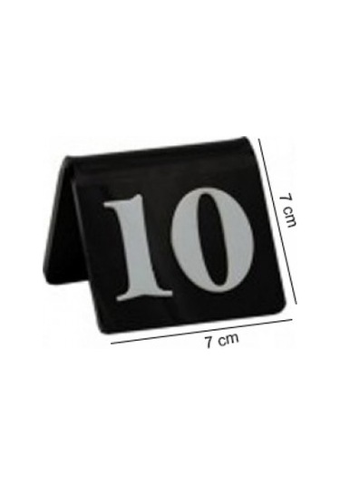 Masa Numarası Siyah (1-10)