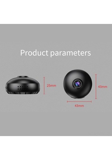 Moveevo Siyah Wifi Ev Kamerası 140 Geniş Açı - Gece Görüşü, Hareket Algılama, 720p Hd - Dahili Li-poly Batarya İle Dış Mekan Kamera Siyah