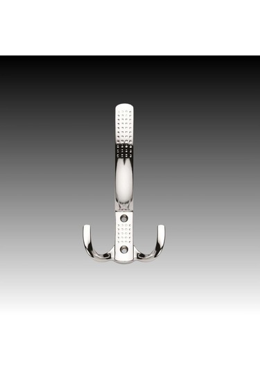 Uzun Noktalı Metal Askı Şık Portmanto Askılık Dolap Mobilya Askısı Vidalar Dahil 10 Adet Krom