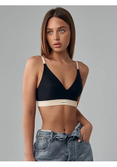 Bonechka Lensiz Push-up'sız Sütyen 164737717 Siyah