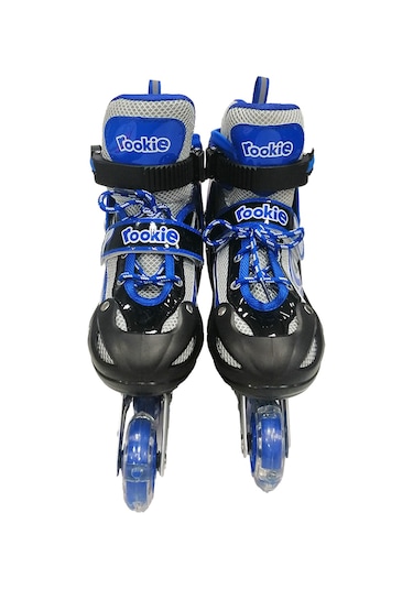 Rookie Ayarlanabilir 35-38 Işıklı Çantalı Alıştırma Pateni Mavi Mavi