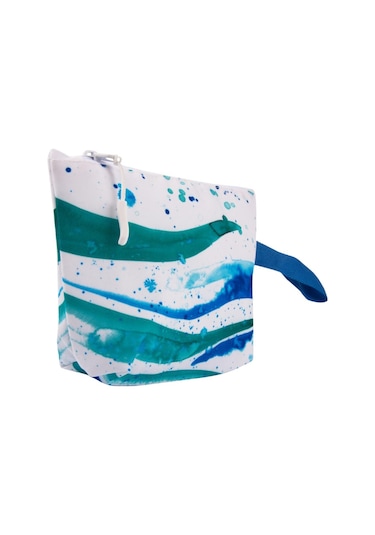 Anemoss Dalga Mavi Makyaj Çantası