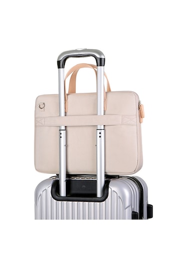 Hqgoodstore Rahat Basit Düz Renk Nefes Alabilen Su Geçirmez Aşınmaya Dayanıklı Büyük Kapasiteli Dizüstü Bilgisayar Çantası 14 İnç Koyu Mavi Koyu Mavi