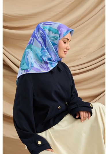 Silk Home Twill İpek Eşarp 11480-79 Bebe Mavi, Lila, Saks, Yeşil, Mor