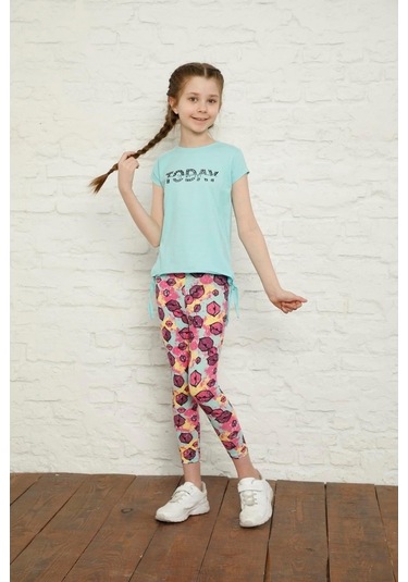 Aymeravm - Baskılı Tayt - Tfl1016Ga Mor