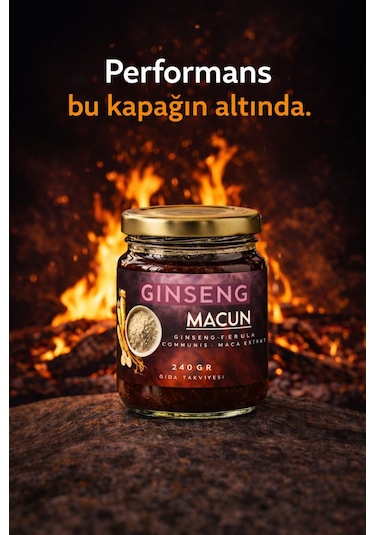 Ginseng, Maca Extract, Tongkat Ali, Çakşır Otu, Panax Içeren Kuvvet Bitkisel Karışımlı Macunu 240 Gr