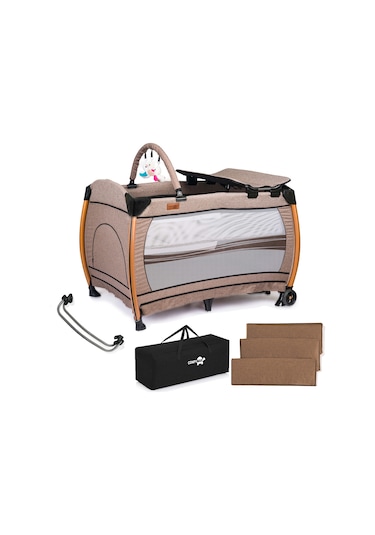 Comfymax Power Park Yatak Oyun Parkı 70x110 - Wood Brown