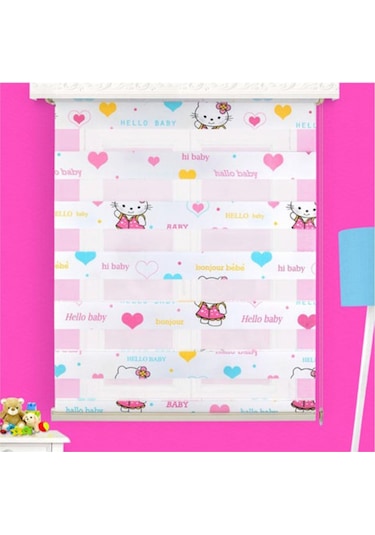 Zebraevim Hello Bayb Zebra Stor Perde