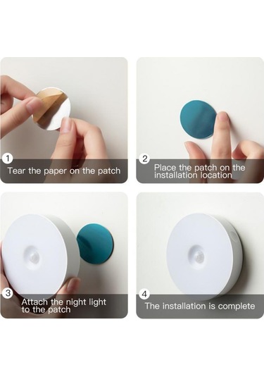 Teltree Usb Şarjlı Pır Hareket Sensörlü Led Işık - Odalar, Dolaplar İçin Akıllı Ambiyans Aydınlatması - Beyaz Işık, Pp Malzeme, Dokunsuz Kontrol Diğer