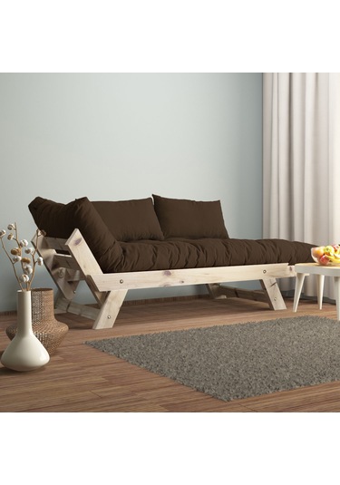 Adalar Masif Natural-kahve Renk 2li Kanepe Cpt8123-210