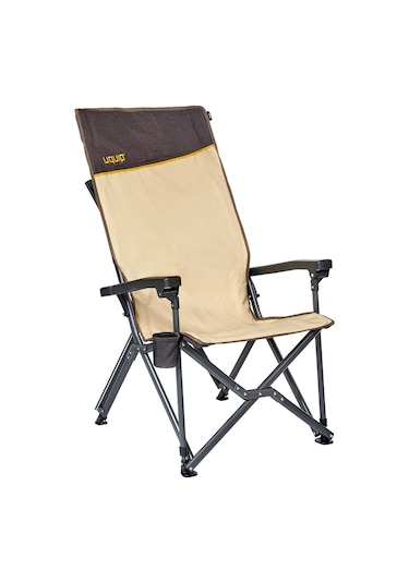 Uquip Barry Xxl Yüksek Konforlu Katlanır Kamp Sandalyesi Boulder Krem
