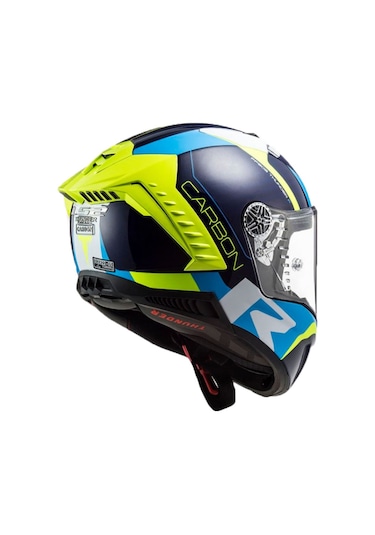 Ls2 Thunder Racıng 1 Kask Mavi-Neon Sarı