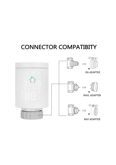 Tuya Zıgbee3.0 Akıllı Radyatör Aktüatör Programlanabilir E12611