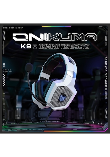 Carrier Onıkuma K8 Profesyonel Oyun Kulaklığı - 50mm Ses Sürücü,