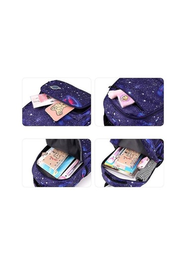 Kızlar Su Geçirmez Okul Sırt Çantası Antrasit