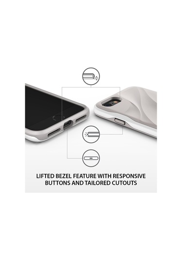 Ringke Wave iPhone 7/8 İle Uyumlu Kılıf Gray White