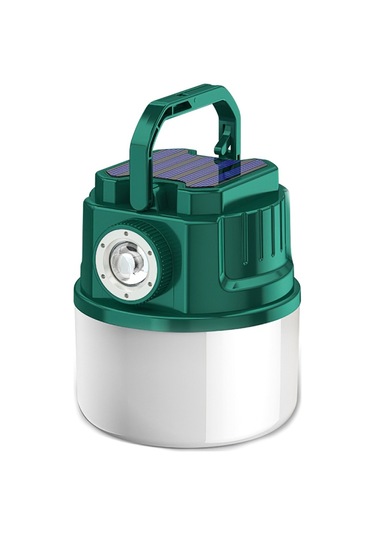 Cbtx C52 Çok Fonksiyonlu El Feneri Güneş Enerjisi Kamp Işığı Zumlanabilir Ipx6 Usb Çıkışlı Su Geçirmez Çadır Lambası, Gösterge Yeşil