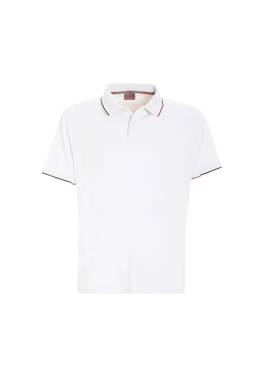 Slam Slam Deck Lgt Pique Polo Erkek Beyaz Polo Tişört W02