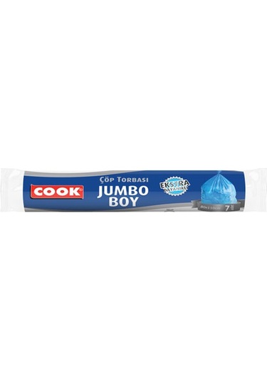 Cook Extra Jumbo Çöp Torbası Mavi 80 x 110 CM