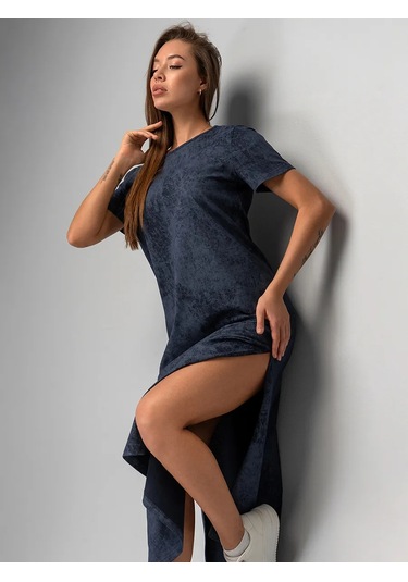 Happyfox Yırtmaçlı Uzun Evde Giyilebilecek Tişörtle Etek Elbise 404069284