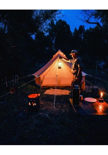 Campout Büyük Kamp Çadırı 4 Mt Siyah