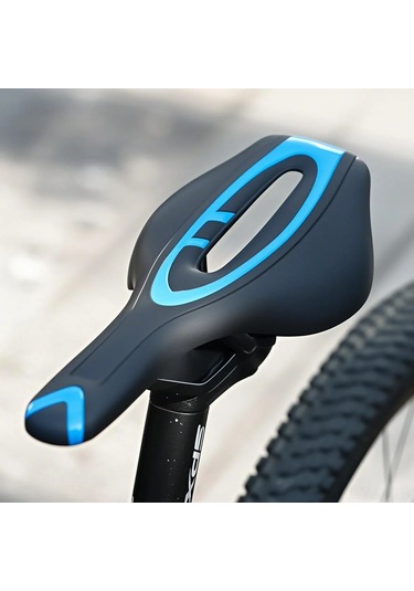 Yaozixa Jant Bisiklet Yastığı - Orta Boşluklu, Havalandırıcı, Dayanıklı Lastik Kaplama - Yol Bisikleti, Dağ Bisikleti Uyumlu - Siyah-mavi Çok Renkli