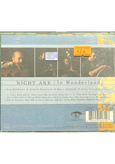 Plak Değildir Cd Dir Cd Night Ark In Wonderland Cd