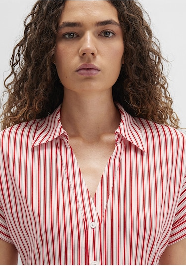 Mavi - Kırmızı Mini Elbise 1310763-82656 Kırmızı