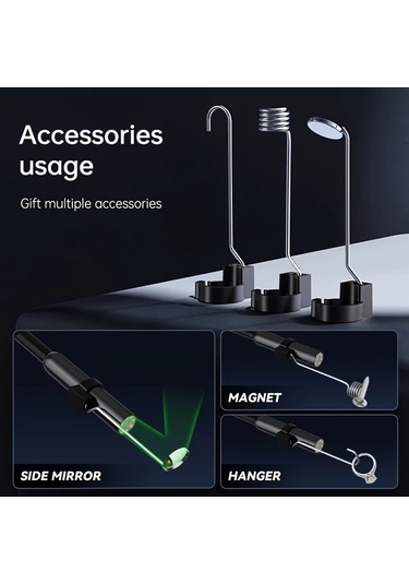 Xuweiwei Endoskop Isikli 4 3 Lcd Ekranli 8mm Kamerali Boreskop Drenaj Oto Kanalizasyon Duvar Kamerasi