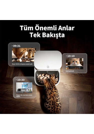 Petkit Yumshare Kameralı Çift Hazneli Akıllı Mama Kabı 2 Resmi Distribütör Garantili
