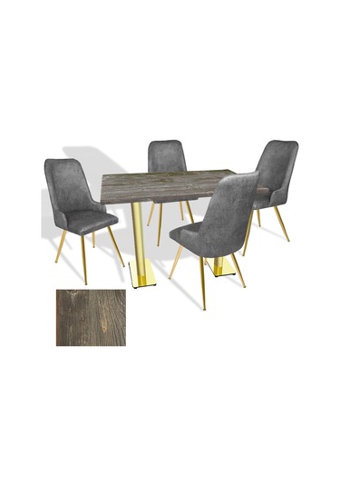 Karanfil Gold Werzalit - Çırağan Gold Masa Takımı 80x120