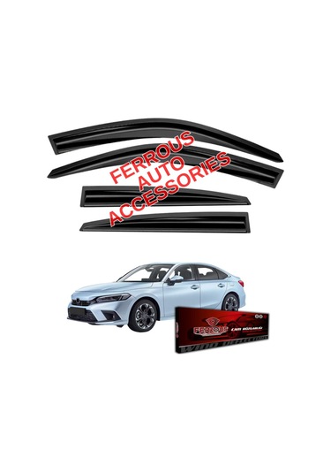 Honda Civic Fe1 Sedan/hb Ferrous Cam Rüzgarlığı 4lü Set 2021 Ve Üstü