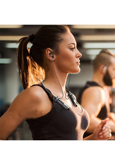 Su Geçirmez Kablosuz Bluetooth5.3 Boyun Bandı Kulaklık Spor Manyetik Kulaklık Kulak İos Uyumlu Android Telefon Için Kulakiçi Stereo Kulaklıklar