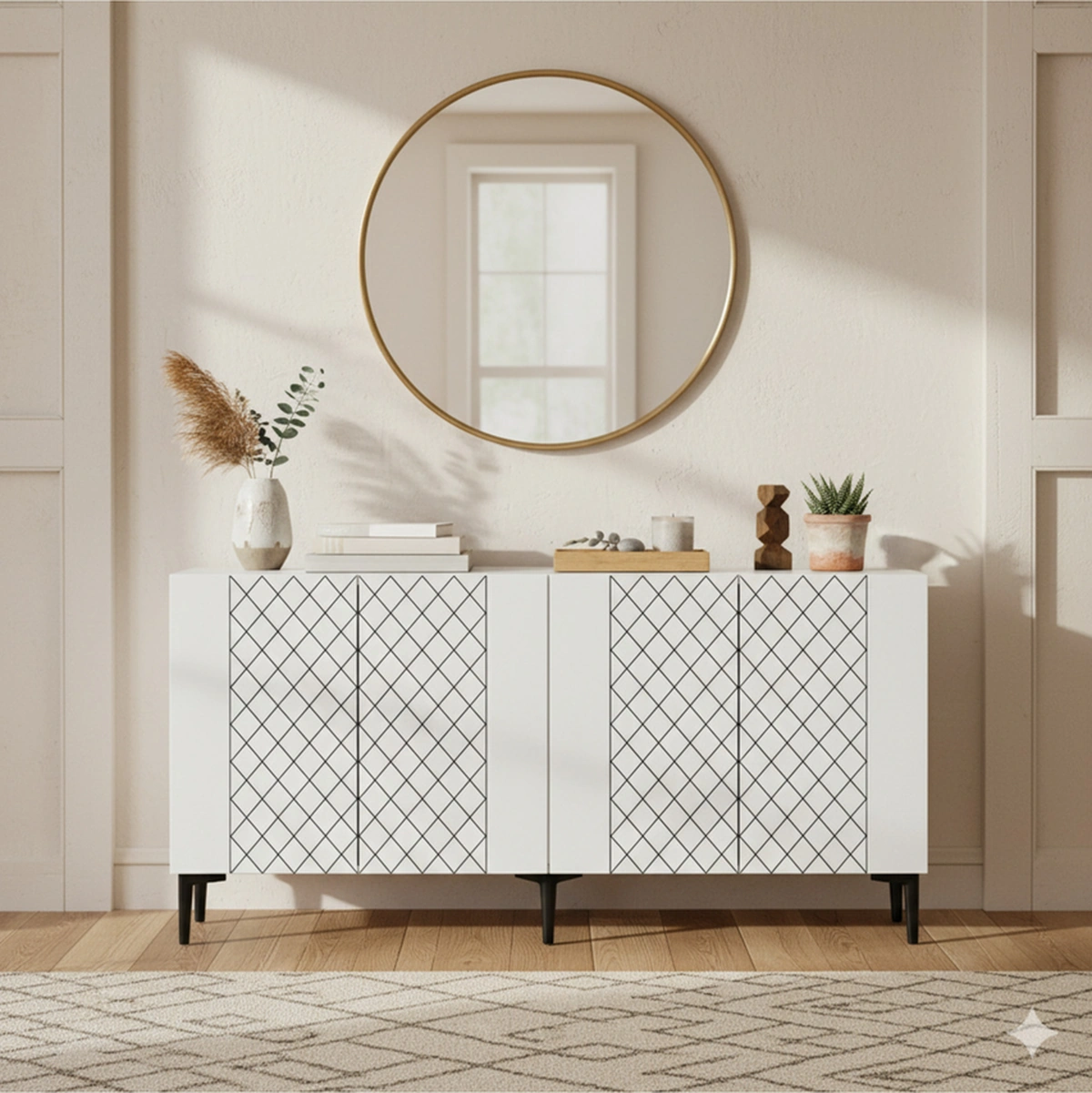 Ka1512db Resso150 Konsol, Kahve Köşesi, Tv Sehpası Safirmeşe-beyaz 150cm Beyaz