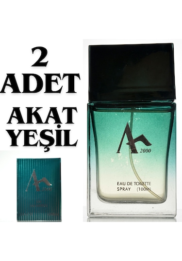 Akat 2000 Yeşil Erkek Parfüm EDT 2 x 100 ML