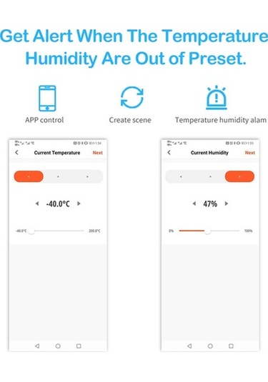 Novahub Wifi Ve Bluetooth Dijital Termometre Nem Ölçer - Lcd Ekranlı, Alarm Fonksiyonlu, Alexa Uyumlu, Sıcaklık Ve Nem Takibi