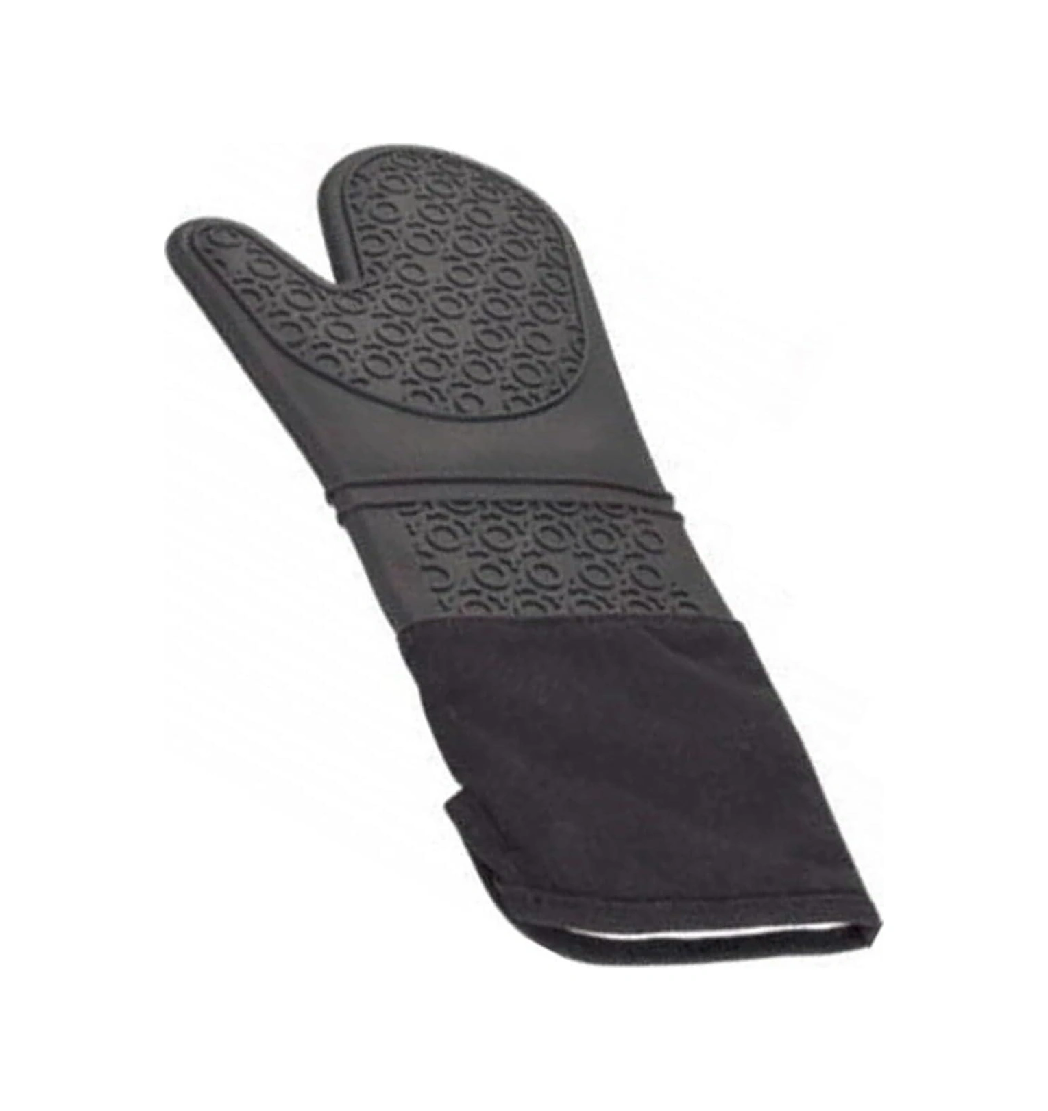 3b Trend 2 Adet Silikon Yanmaz Yapışmaz Yalıtımlı Mutfak Fırın Eldiveni Siyah