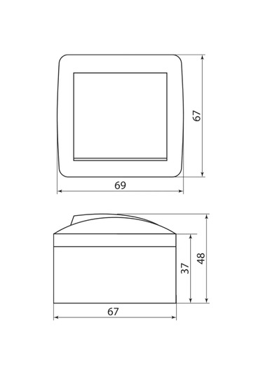 Tdmelectric Beyaz Geçişli İki Anahtarlı Anahtar 219928080