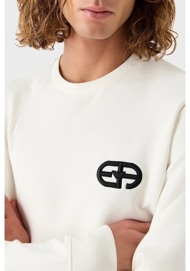 Emporio Armani Erkek Sweat 8n1ml7 1jhsz 0101 Beyaz Beyaz