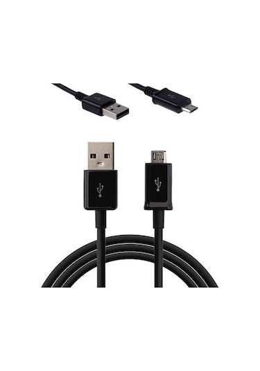 Samsung J1-j2-j3-j4-j5-j7 Micro Usb Şarj Ve Data Kablosu Siyah