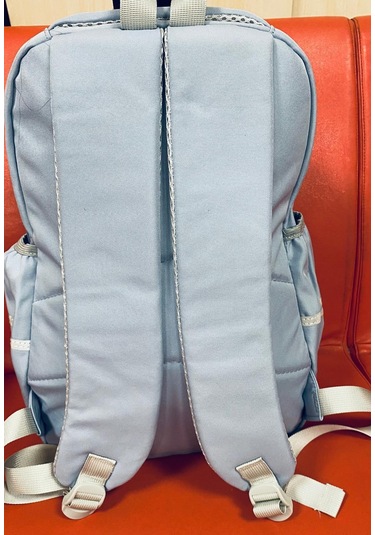 Young 51666 İki Ayıcık Maskotlu Okul Çantası Sırt Çantası, Lise Çantası,spor Çanta, Günlük Çanta Mavi Desenli