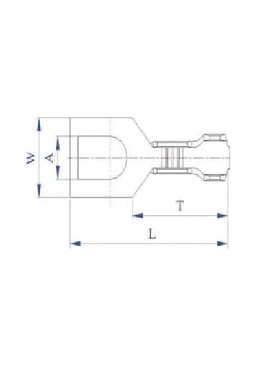 Skn C Çatal Ay Terminal Kablo Pabuç 1Adet Skp