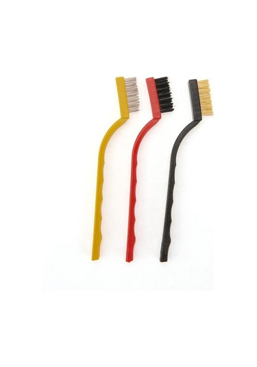 Kpm 3'lü Tel Fırça - Renkli - 16 Cm