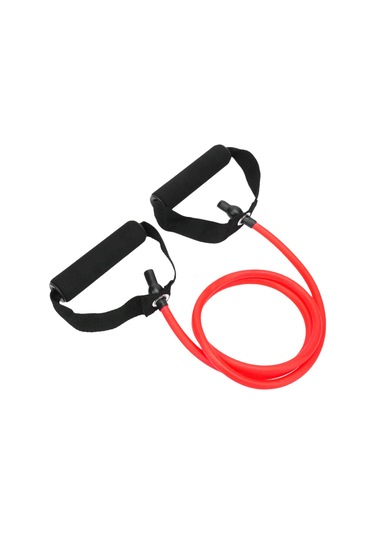 Yaleker 3'lü Lateks Egzersiz Direnc Bandı Seti - 1.4m Pull Tube, Kapı Bağlayıcı Ve Saklama Çantası Kırmızı