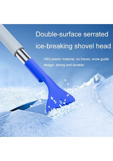 Sones Araba Fırçalı Kar Temizleme Aparatı Mavi