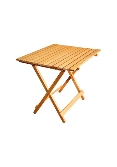 Ahşap Katlanır Masa Piknik Masası Balkon Masası Meşe