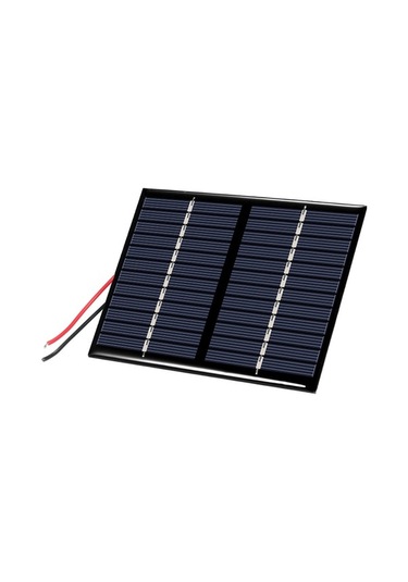 Tongxida 12v 1.5w Polikristal Güneş Paneli, Taşınabilir Şarj Cihazı, 9-12v Pil Şarjı İçin Siyah Damla Kaplama + Kırmızı-siyah